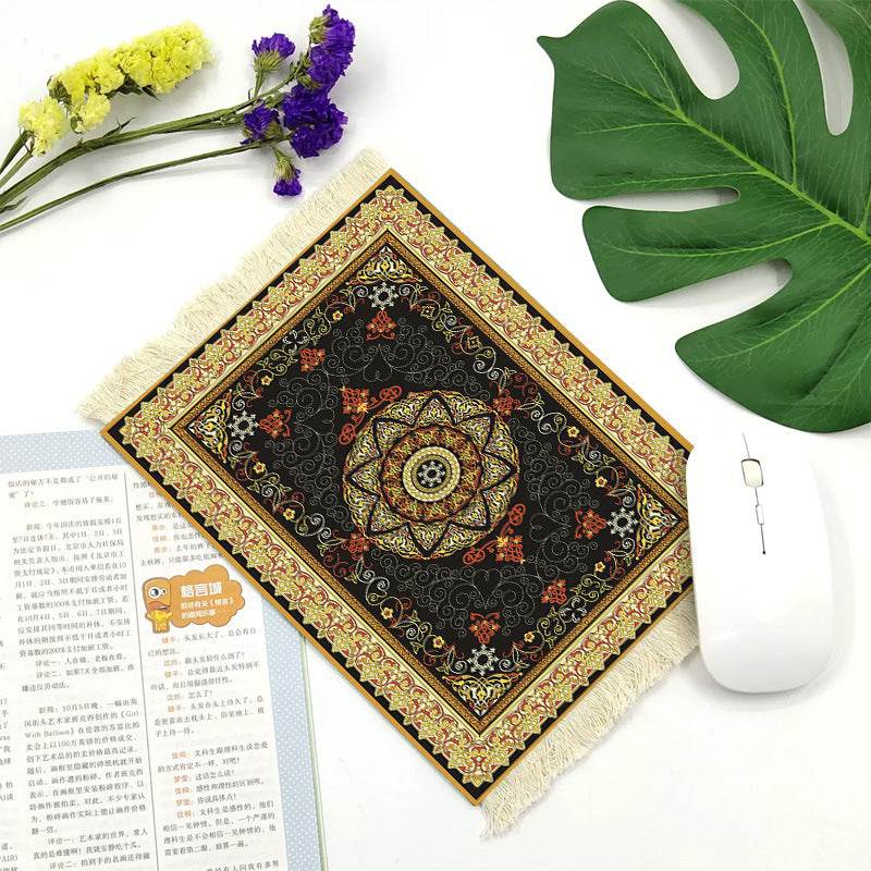 Office mouse pad, Suede fringe mouse pad Hot rubber Bohemian style - EX-STOCK Canada