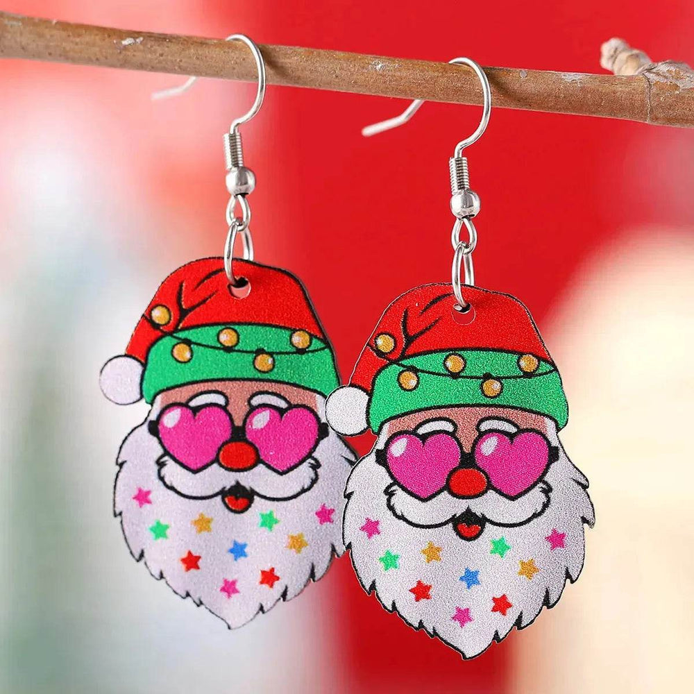 Funny Santa Claus Earrings Christmas Pendant Earrings Gift - EX-STOCK Canada