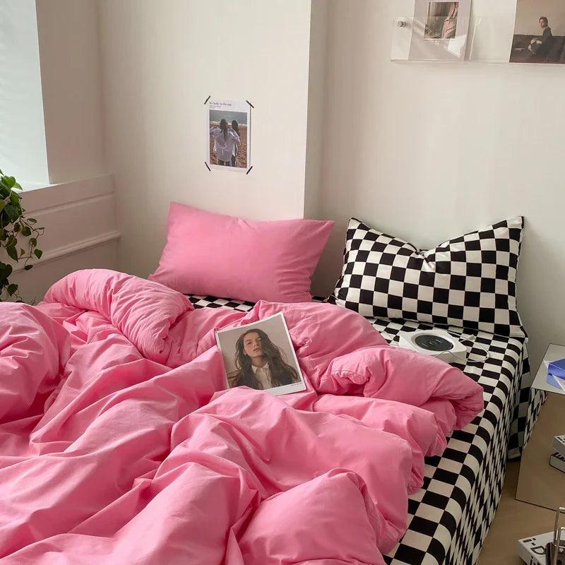 Four-piece Cotton Bed Sheet Duvet Cover Duvet Cover Bedding EX-STOCK Canada