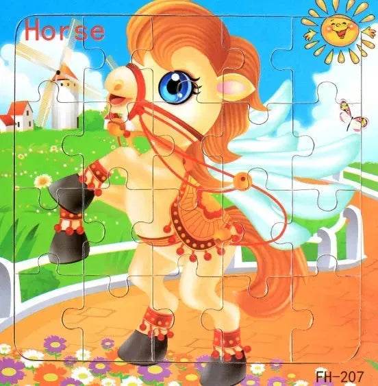 Wooden jigsaw puzzle toy - EX-STOCK Canada