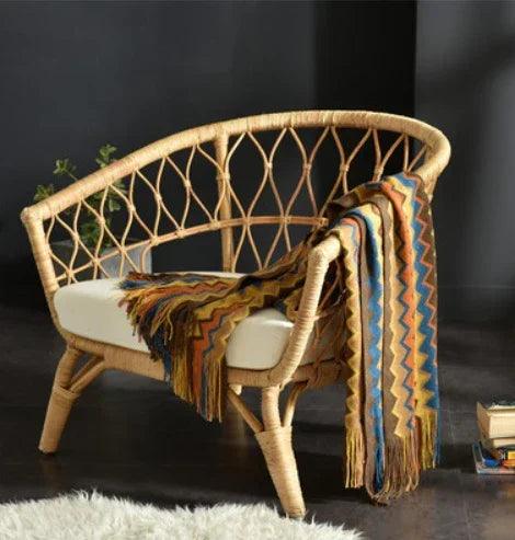 Fringed Knitted Small Blanket Napping Blanket Sofa Blanket EX-STOCK Canada