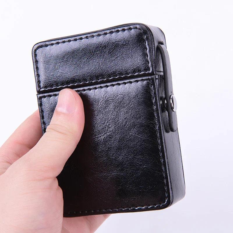 Bag Metal Clip Leather Cigarette Flip Cigarette Case EX-STOCK Canada