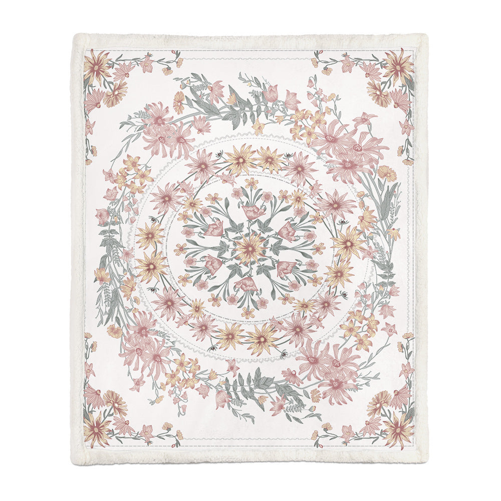 Flannel Blanket Air Conditioning Blanket Napping Blanket EX-STOCK Canada