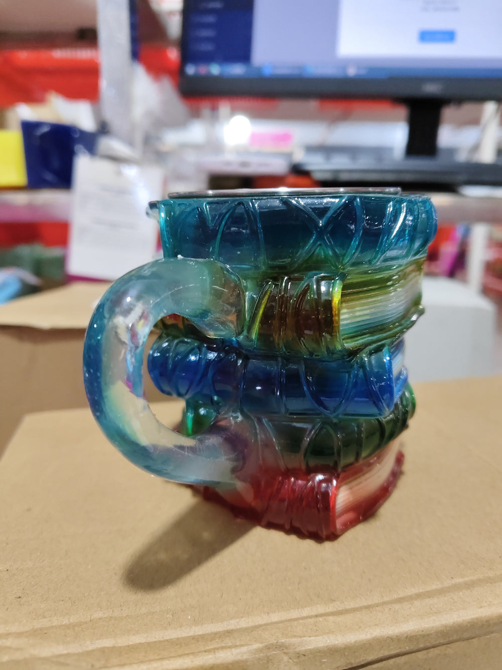 Painted Book Coffee Cup Unique Book Stacking Coffee Cup EX-STOCK Canada