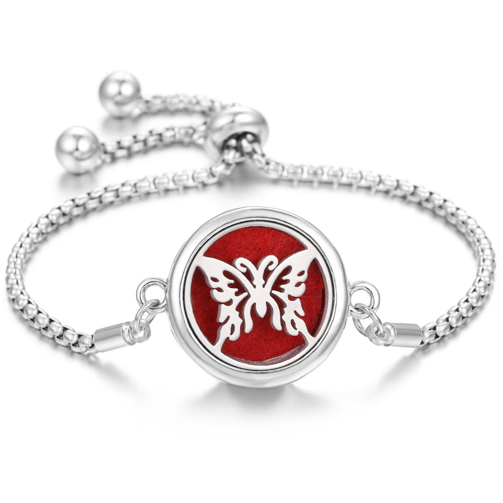 Bracelet d'aromathérapie kaléidoscope 2024 Nouveau Parfum Diffuseur d'huile essentielle Médaillon Bracelet Charms Bijoux diffuseur d'arôme pour femmes - EX-STOCK Canada