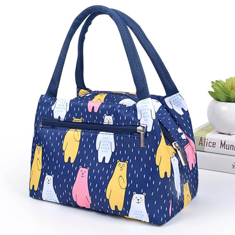 Portable Oxford Printed Insulated Tote Lunch Bag - EX-STOCK Canada