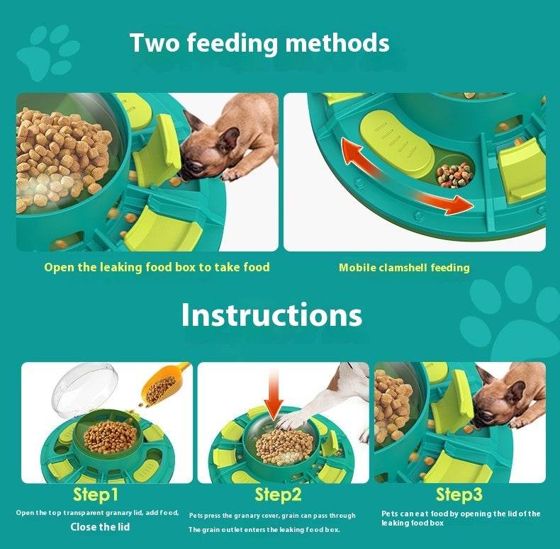 Interactive Dog Puzzle Toy For IQ Improvement And Slow Feeding Suitable For All Sizes Pets Nutritious Diet-Friendly Non-Electric Plastic Pets Game Pet Products - EX-STOCK Canada