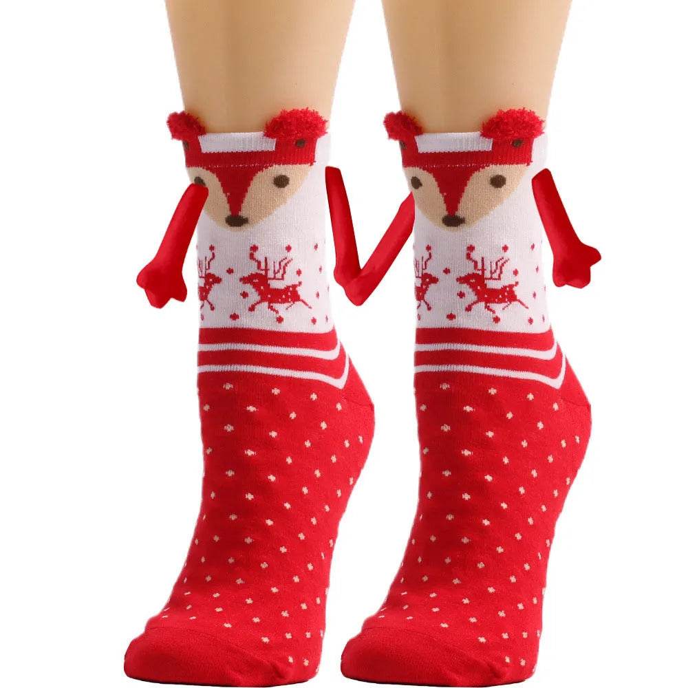 Christmas Stockings Autumn Winter Cotton Magnet Lodestone Hand Tube Socks - EX-STOCK Canada