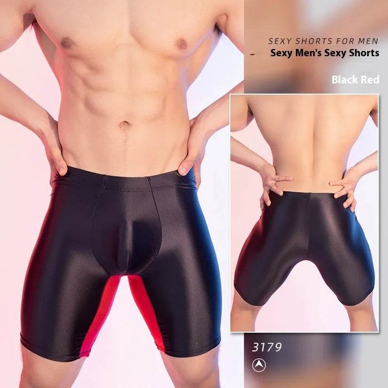 High Elasticity Glossy Ice Silk Sexy Fitness Shaping Leggings - EX-STOCK Canada