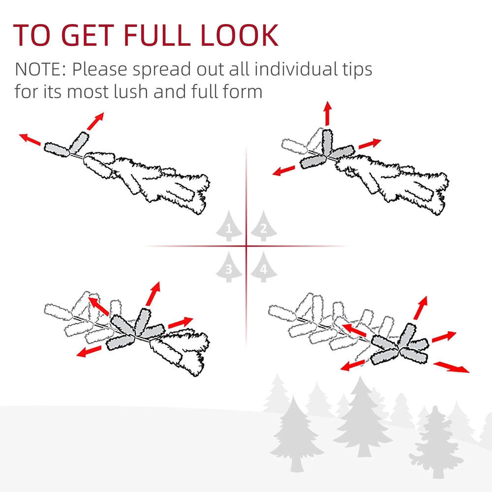 4ft Pre-Lit LED Optical Fiber Christmas Tree Artificial Seasonal Decor EX-STOCK Canada