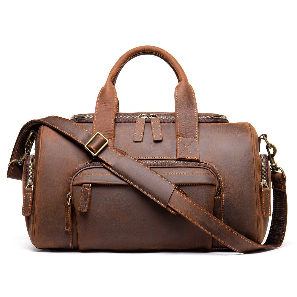 Nouveau sac à main en cuir fait main rétro pour hommes en cuir | Grande capacité EX-STOCK Canada