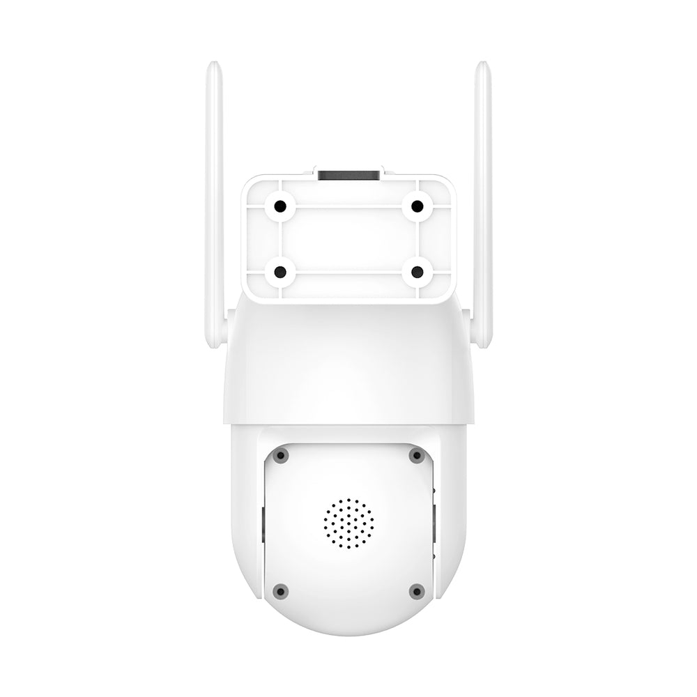 White 4G LTE Outdoor PTZ Security Camera with Solar Panel 8