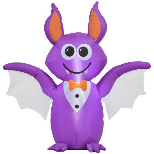 Outsunny 6ft Inflatable Halloween Decoration Bat, Blow Up Outdoor LED Yard Display, Waterproof - EX-STOCK Canada