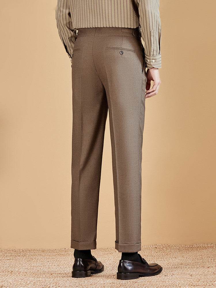 Men's Professional Business Office High-waisted Chinos Trousers for work - EX-STOCK Canada
