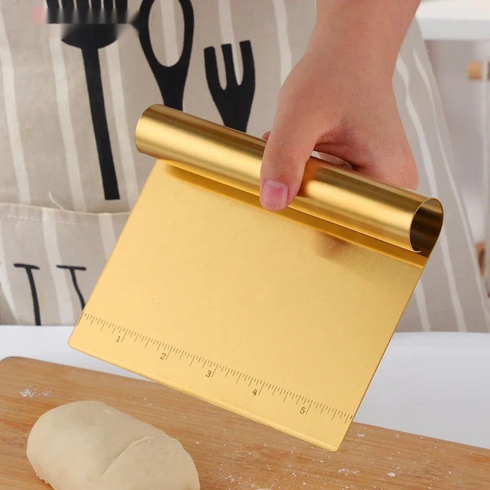 Stainless Steel Scraping Panel With Scale Baking Tool Dough Cutting Board Scraping Powder Board Tagliolini Cutter EX-STOCK Canada