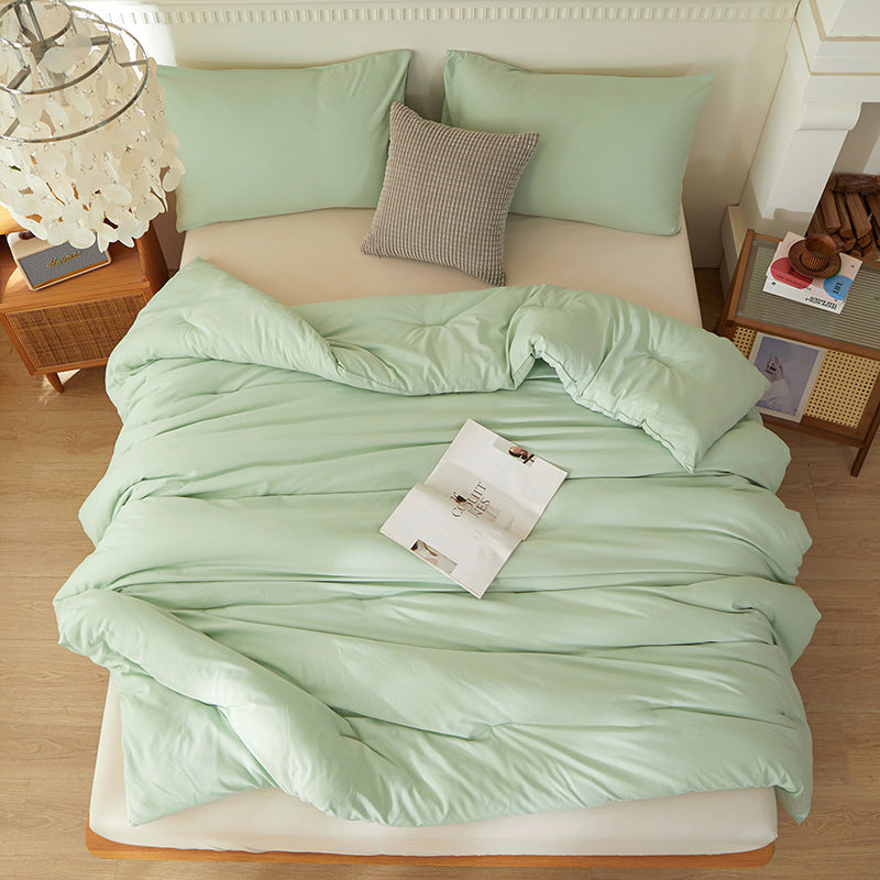 Amazon Temu Cross-border Synthetic Quilt Four Seasons Duvet Insert Washed Cotton Brushed Duvet Insert Factory Foreign Trade Wholesale EX-STOCK Canada