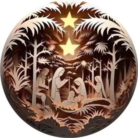 Creative Christmas Acrylic Car Decoration Pendant EX-STOCK Canada