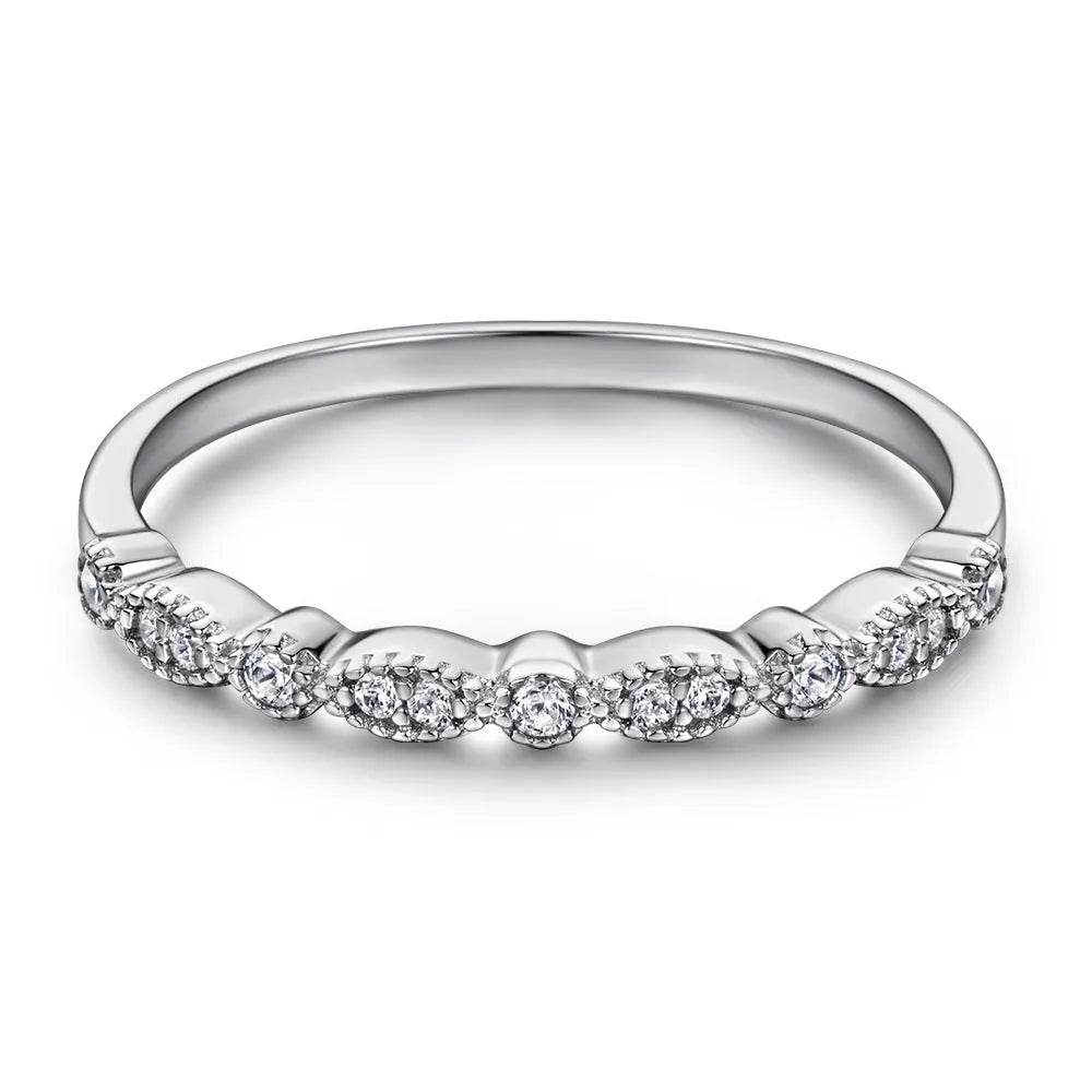 Fashion Ring Set Ladies 925 Sterling Silver Combination Wedding Ring women - EX-STOCK Canada