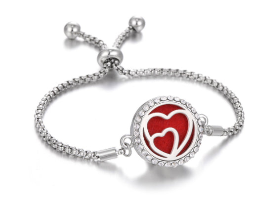 Bracelet d'aromathérapie kaléidoscope 2024 Nouveau Parfum Diffuseur d'huile essentielle Médaillon Bracelet Charms Bijoux diffuseur d'arôme pour femmes - EX-STOCK Canada