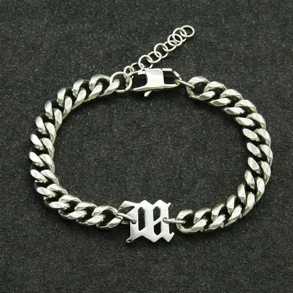 Titanium Steel Cuban Link Chain Bracelet - EX-STOCK CANADA