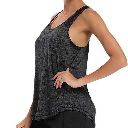 Mesh Yoga Sports Running Vest Sleeveless Workout Tank top women - EX-STOCK Canada
