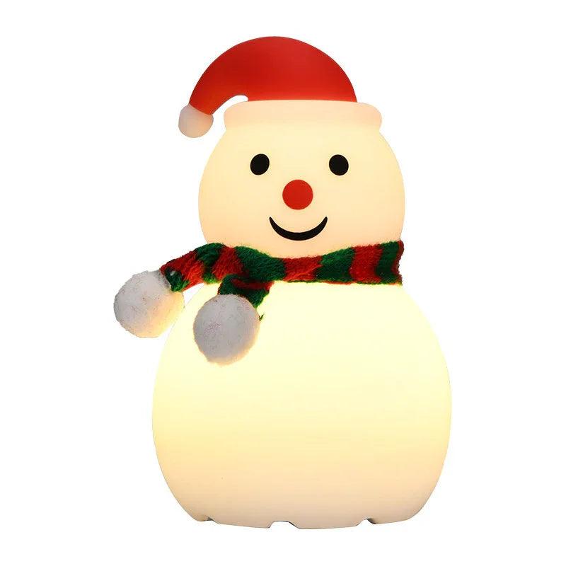 Christmas Snowman Night Light Silicone Bluetooth Audio Small Night Lamp EX-STOCK Canada