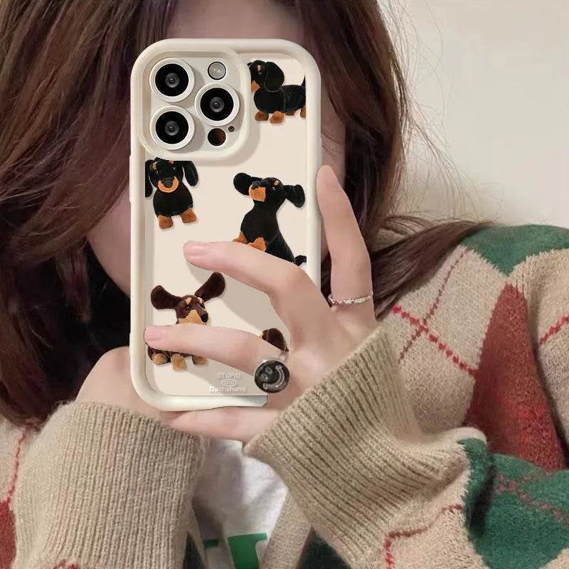 Cream Sausage Dog Phone Case - EX-STOCK Canada