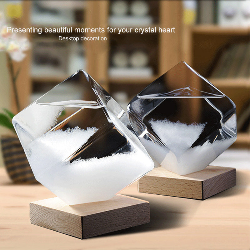 Desktop Droplet Storm Glass Bottle Weather Forecast Predictor Monitor Barometer For Home Decor Water Cubes EX-STOCK Canada