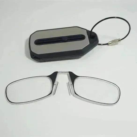 Mini Nose Clip On Portable Reading Glasses Men For Women Rimless Portable Magnifying Presbyopic Glasses Eyewear Ladies - EX-STOCK Canada