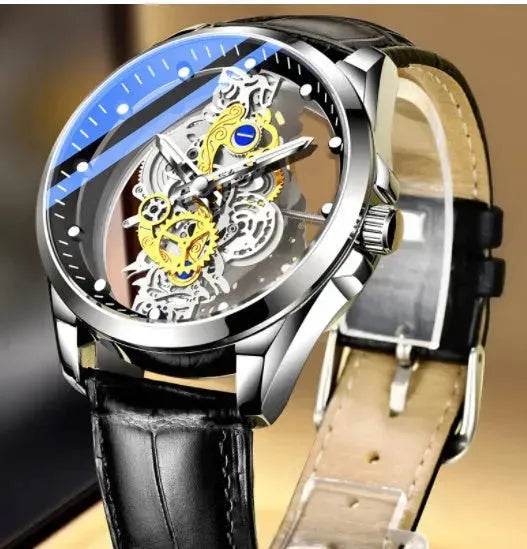 Men Watch Skeleton Automatic Quartz Watch Gold Skeleton Vintage Man Watch Mens Watches Top Brand Luxury - EX-STOCK Canada