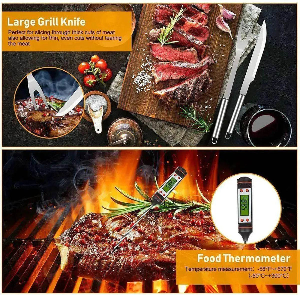 30-piece Set Of Skirt Bag Baking Set BBQ Tools Combination Apron Gift Set - EX-STOCK Canada