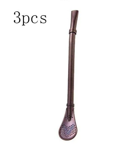 304 Stainless Steel Residue Filter Straws Spoon EX-STOCK Canada
