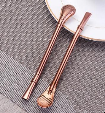 304 Stainless Steel Residue Filter Straws Spoon EX-STOCK Canada