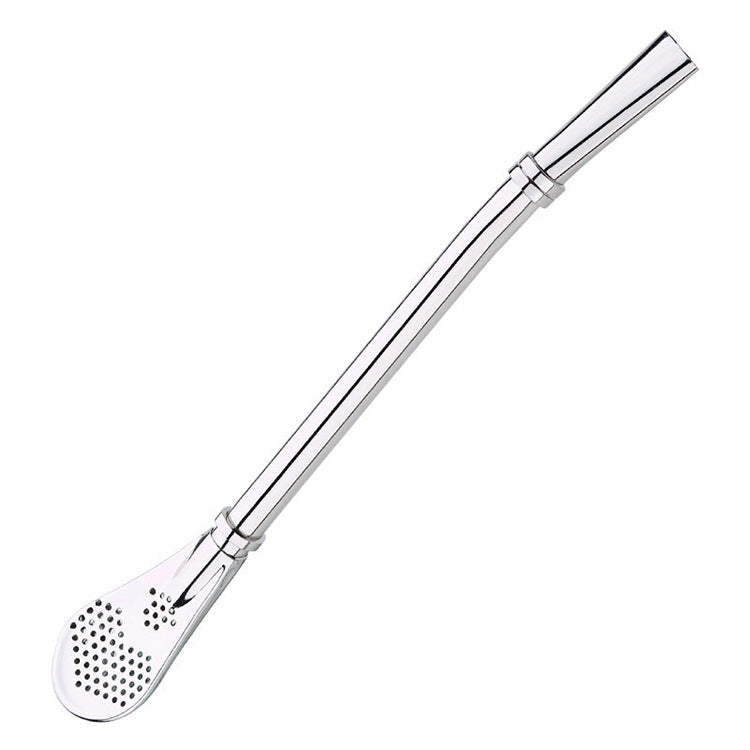 304 Stainless Steel Residue Filter Straws Spoon EX-STOCK Canada