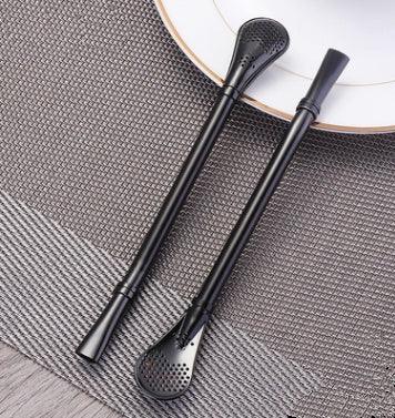 304 Stainless Steel Residue Filter Straws Spoon EX-STOCK Canada