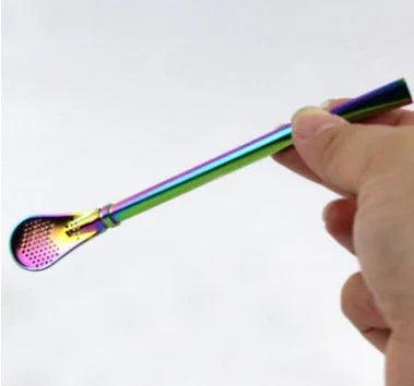 304 Stainless Steel Residue Filter Straws Spoon EX-STOCK Canada