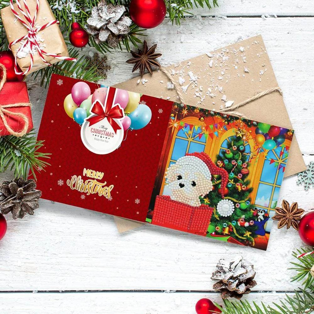 Handmade DIY Christmas Card Piece Diamond Painting - EX-STOCK Canada