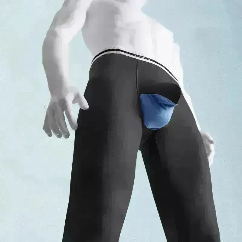 Rhinoceros Horn Big Bag Autumn Long John Pouch panties men's underwear - EX-STOCK CANADA
