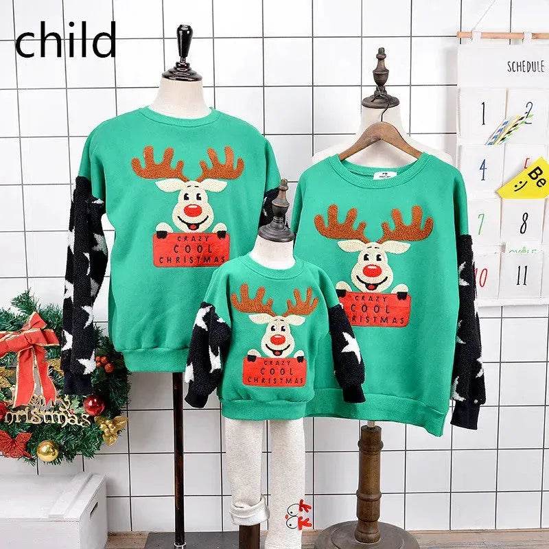 Family Christmas Deer Santa claus sweatshirt - EX-STOCK Canada