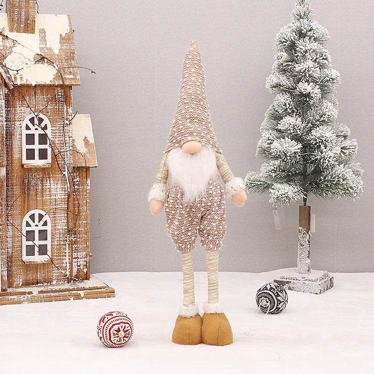 Retractable Luminous Santa Doll Rudolf Christmas Faceless Decoration Ornaments - EX-STOCK Canada