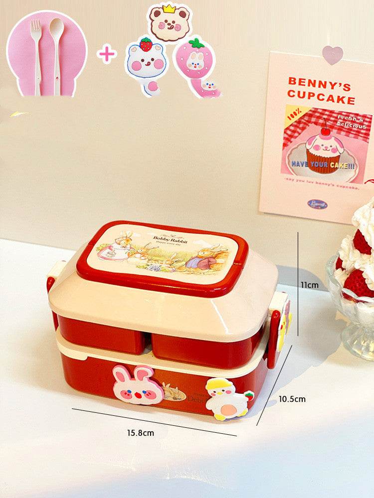 Cute Cartoon Multi-tiered Kids Bento Lunch Box - EX-STOCK Canada
