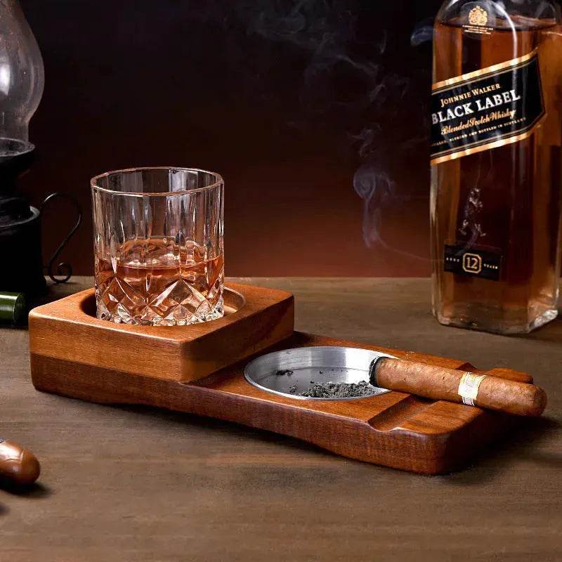 Luxury 2 In 1 Wooden Ashtray - EX-STOCK Canada