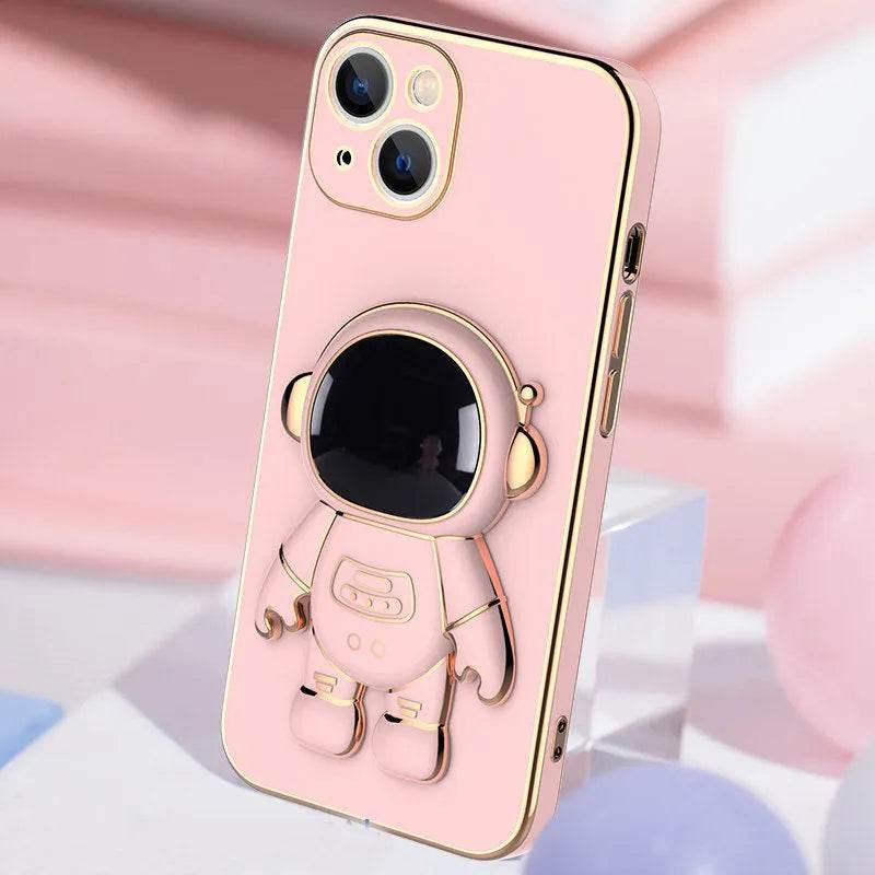 3D Astronaut Phone Case Anti-Drop Electroplating Bracket - EX-STOCK Canada