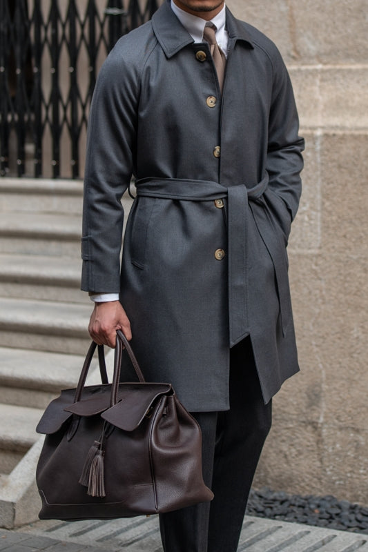 Wool Winter Trench Coat Single-breasted Coat | EX-STOCK product gallery photo 2