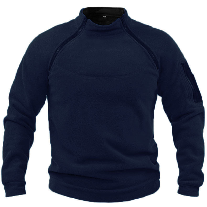 Stand Collar Men's Sweater Warm And Loose Solid Color Clothing EX-STOCK Canada