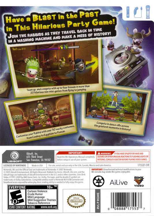 RAVING RABBIDS - VOYAGER DANS LE TEMPS