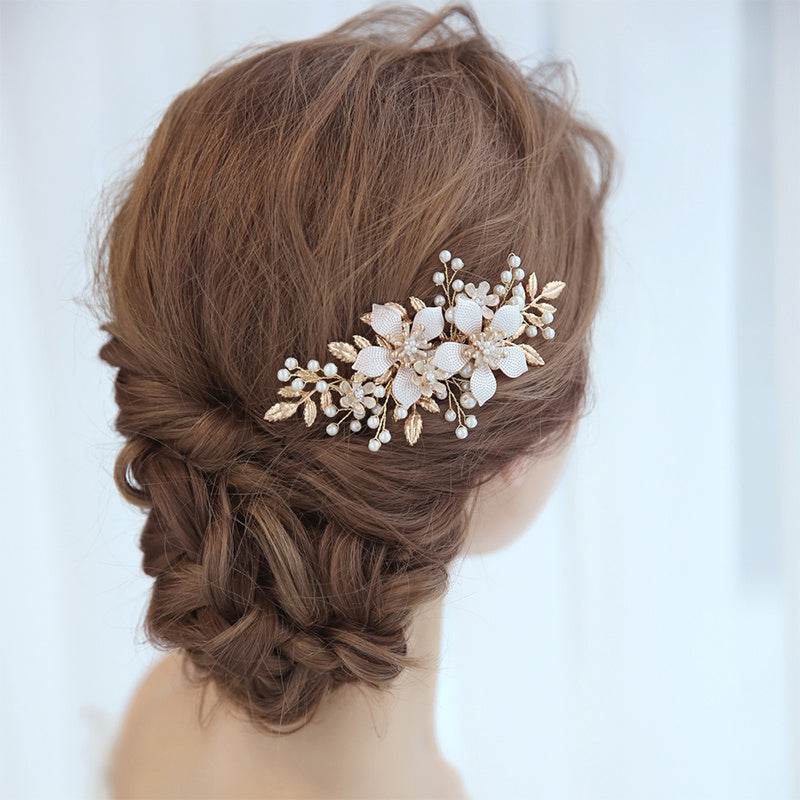 Bridal Headdress Wedding Pearl Hair Barrette - EX-STOCK Canada