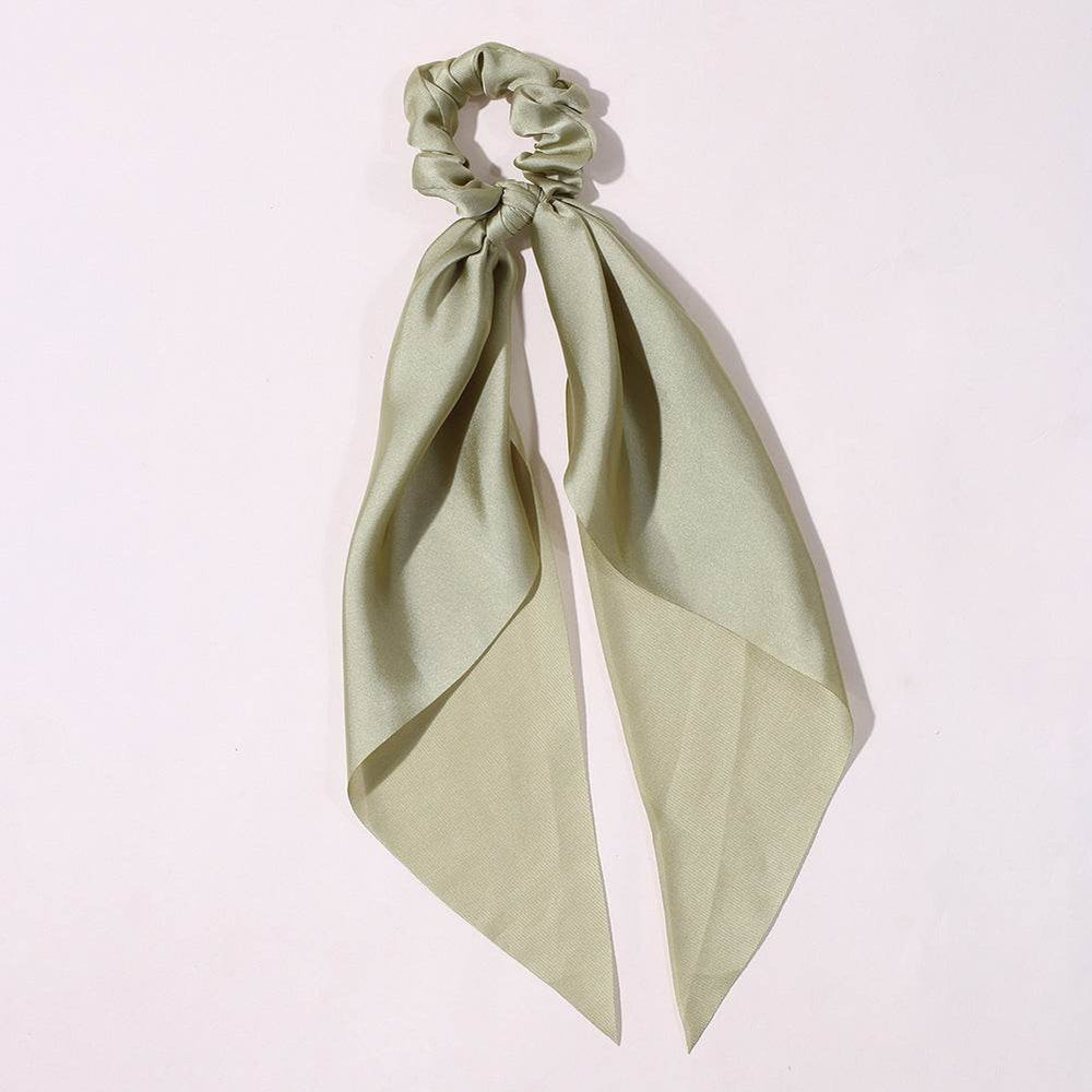 Cute Hair Silk Bow Scrunchie Vintage Satin Scarf Scrunchie - EX-STOCK Canada