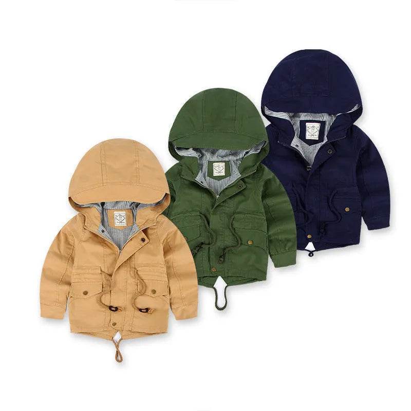 Children Cashmere Hoodie Windproof Winter jacket kids - EX-STOCK Canada