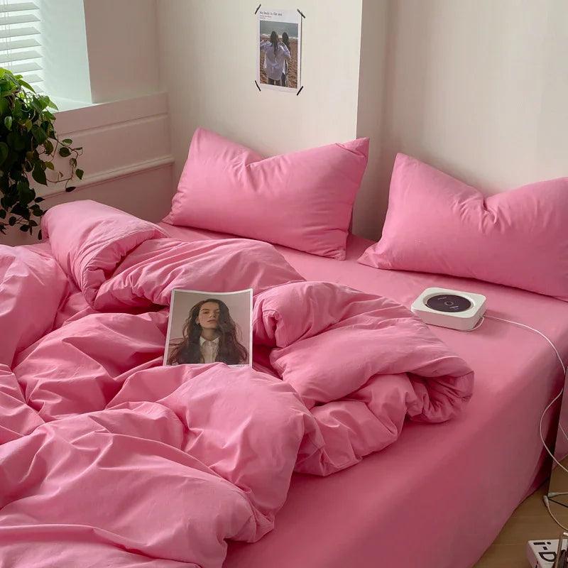 Four-piece Cotton Bed Sheet Duvet Cover Duvet Cover Bedding EX-STOCK Canada